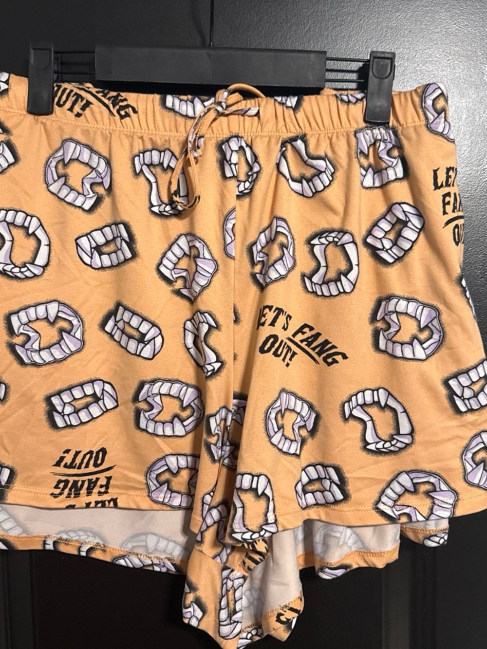 Halloween Fang PJ bottom shorts